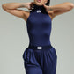 Set gris top cuello alto pant largo Iconic