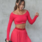Falda short sport plizada